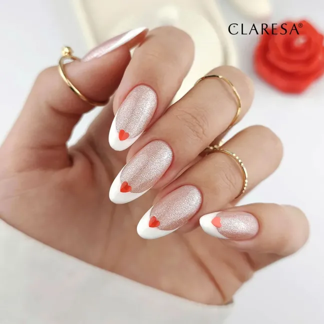 TOP LA LA LOVE Finish senza dispersione con cuoricini no wipe Claresa 5 gr