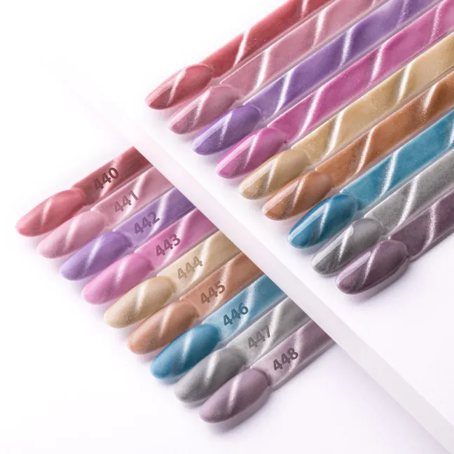 443 Mollynails Colore Smalto semipermanente Glitter Soakoff CAT EYE WOMANITY 8gr