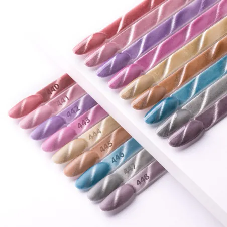 443 Mollynails Colore Smalto semipermanente Glitter Soakoff CAT EYE WOMANITY 8gr