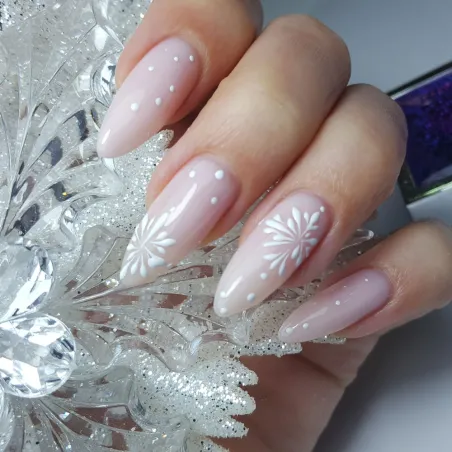 WHITE SUGAR EFFECT PURE LINE Gel color paint bianco senza dispersione Silcare 10 ml