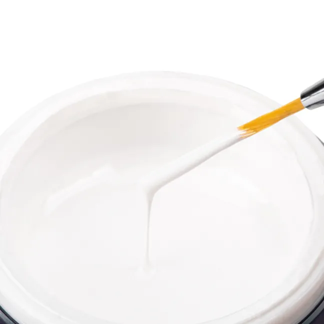 WHITE SUGAR EFFECT PURE LINE Gel color paint bianco senza dispersione Silcare 10 ml