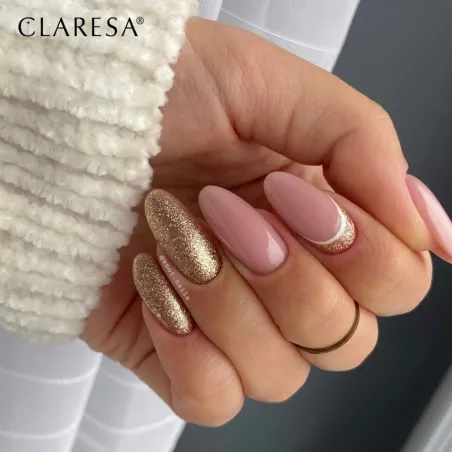 LOVE STORY 1 Semipermanente Polish oro glitter Claresa 5 gr
