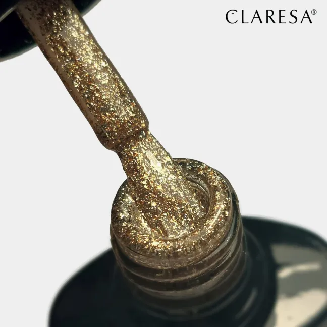 LOVE STORY 1 Semipermanente Polish oro glitter Claresa 5 gr