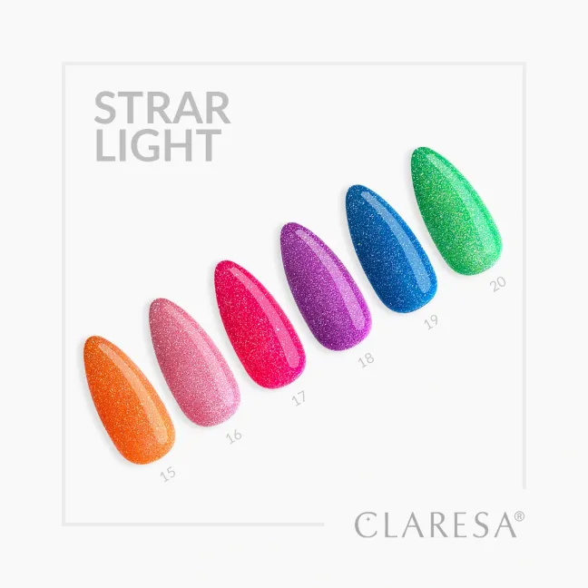 KIT STARLIGHT: 6 Semipermanente flash estivo Polish Claresa 5 gr