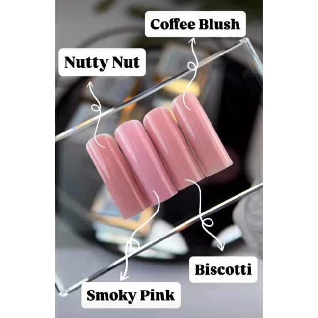 SELF LEVELING NUTTY NUT 50gr Builder gel costruttore cover Hemafree Mollynails