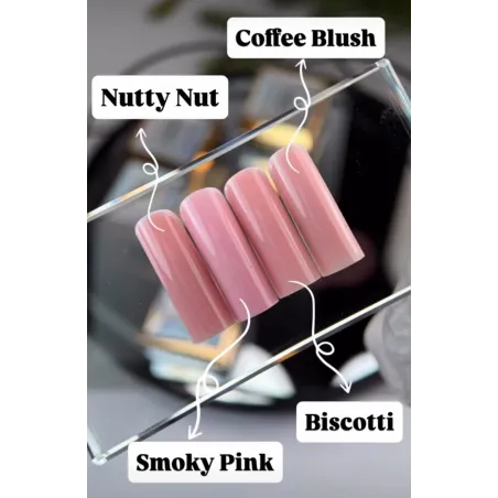 SELF LEVELING NUTTY NUT 50gr Builder gel costruttore cover Hemafree Mollynails