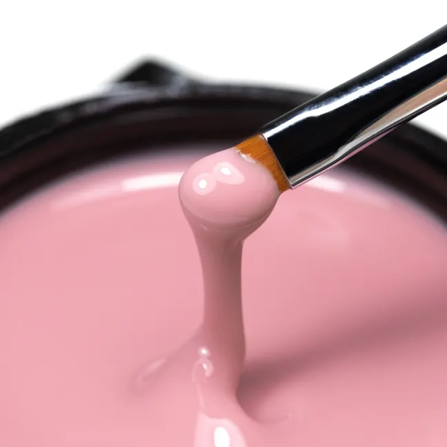 SELF LEVELING SMOKY PINK 50gr Builder gel costruttore cover Hemafree Mollynails