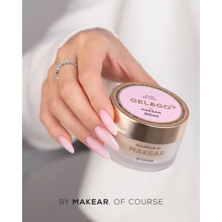GEL&GO up BE COOL Builder Gel costruttore rosa latte Makear 50 gr