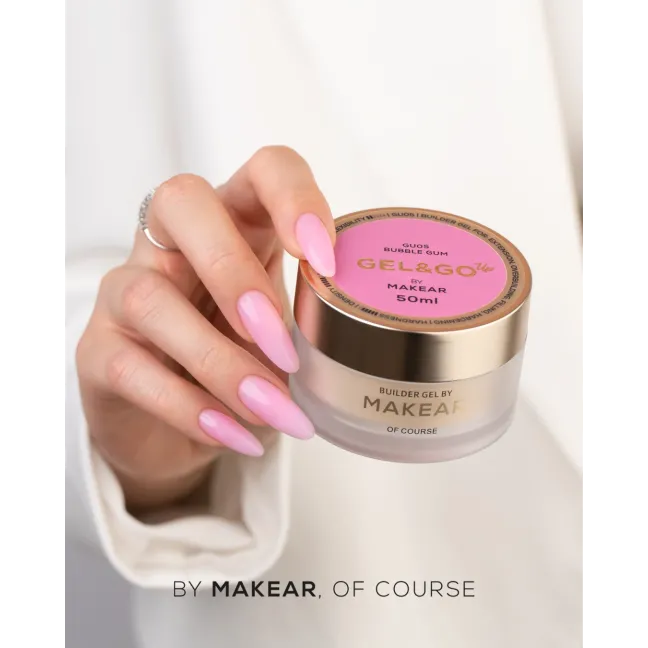 GEL&GO up BUBBLE GUM Builder Gel costruttore rosa Makear 50 gr