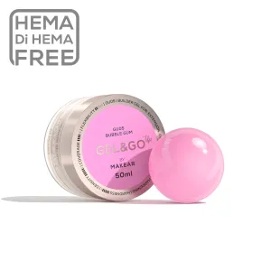 GEL&GO up BUBBLE GUM Builder Gel costruttore rosa Makear 50 gr