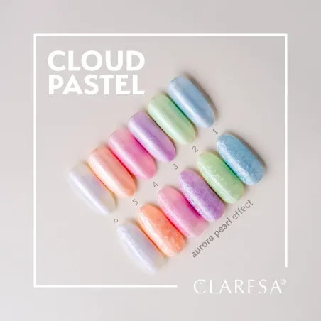 CLOUD PASTEL 2 Semipermanente soakoff pastello perlato Polish Claresa 5 gr