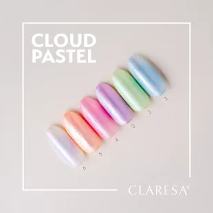 KIT CLOUD PASTEL: 6 Semipermanenti pastello perlati Polish Claresa 5 gr