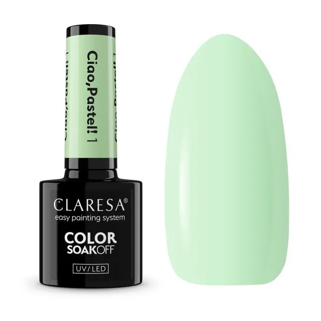 CIAO PASTEL 1 Semipermanente soakoff pastel Polish Claresa 5 gr