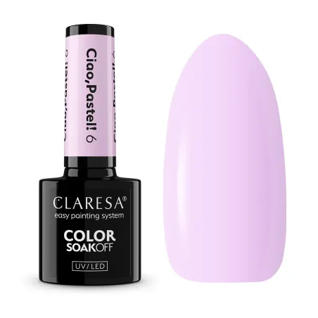 CIAO PASTEL 6 Semipermanente soakoff pastel Polish Claresa 5 gr