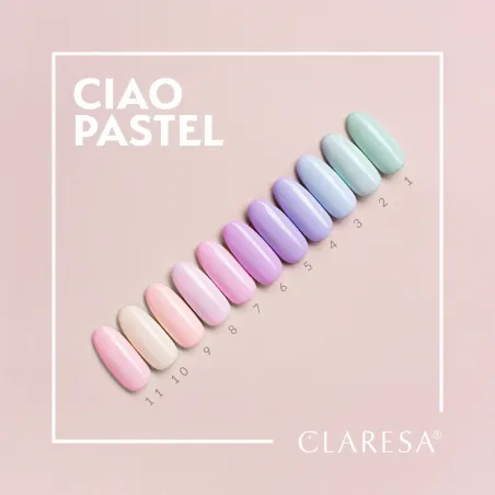 CIAO PASTEL 8 Semipermanente soakoff pastel Polish Claresa 5 gr