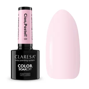 CIAO PASTEL 8 Semipermanente soakoff pastel Polish Claresa 5 gr
