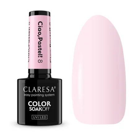 CIAO PASTEL 8 Semipermanente soakoff pastel Polish Claresa 5 gr