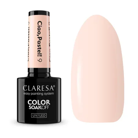 CIAO PASTEL 9 Semipermanente soakoff pastel Polish Claresa 5 gr