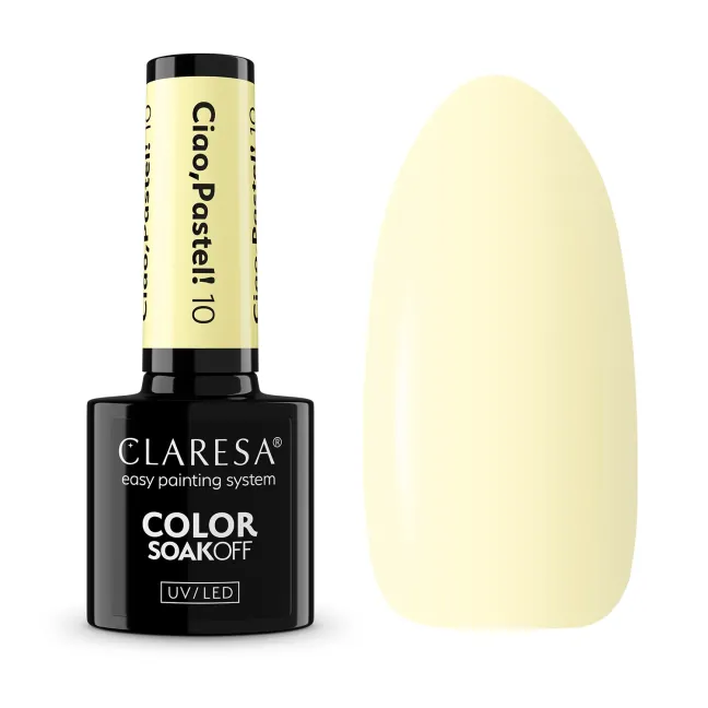 CIAO PASTEL 10 Semipermanente soakoff pastel Polish Claresa 5 gr
