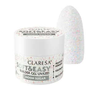 Soft & Easy MOON SUGAR 45gr Builder Gel costruttore bianco glitterClaresa