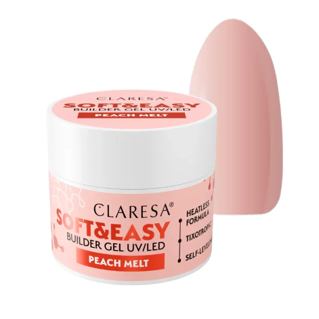 Soft & Easy PEACH MELT 45gr Builder Gel costruttore cover Claresa