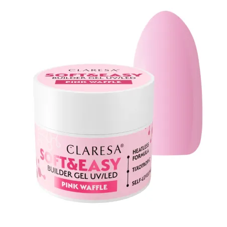 Soft & Easy PINK WAFFLE 45gr Builder Gel costruttore rosa Claresa
