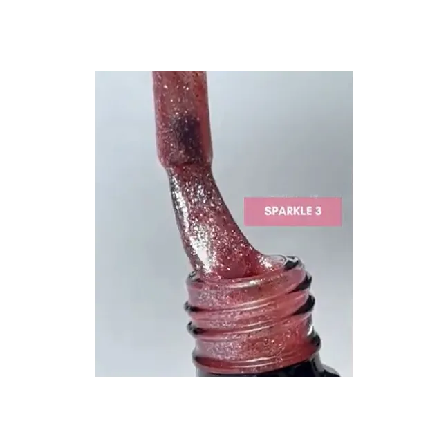 SPARKLE 3 Semipermanente soakoff glitter Polish Claresa 5 gr