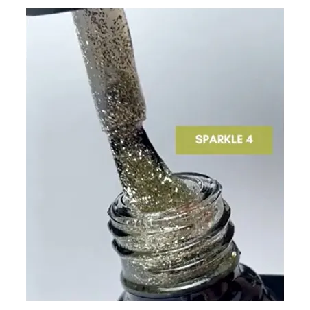 SPARKLE 4 Semipermanente soakoff glitter Polish Claresa 5 gr