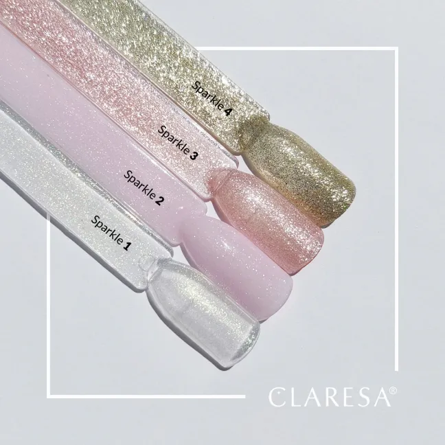 SPARKLE 7 Semipermanente soakoff glitter Polish Claresa 5 gr