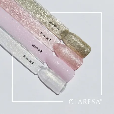 SPARKLE 7 Semipermanente soakoff glitter Polish Claresa 5 gr