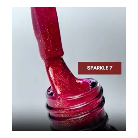 SPARKLE 7 Semipermanente soakoff glitter Polish Claresa 5 gr