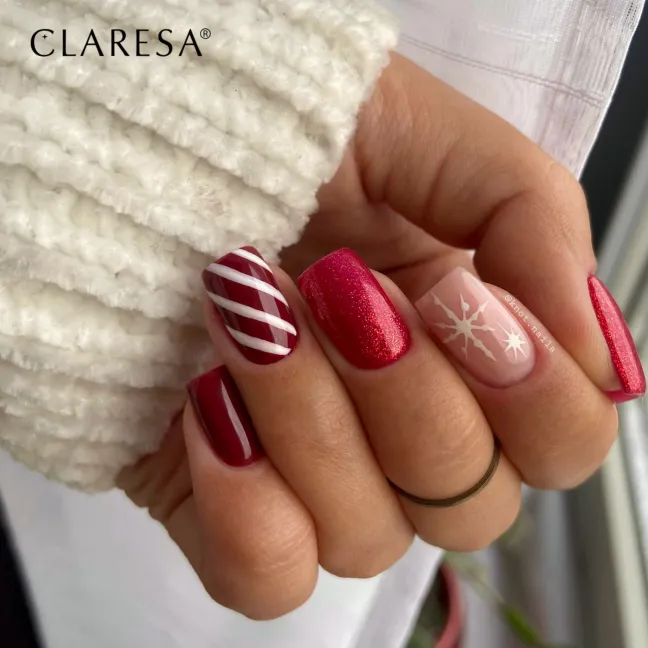SPARKLE 7 Semipermanente soakoff glitter Polish Claresa 5 gr