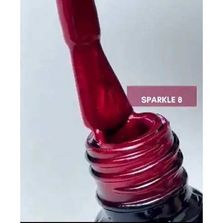 SPARKLE 8 Semipermanente soakoff glitter Polish Claresa 5 gr
