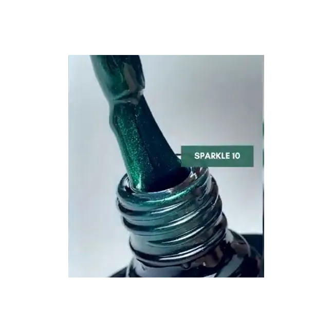 SPARKLE 10 Semipermanente soakoff glitter Polish Claresa 5 gr