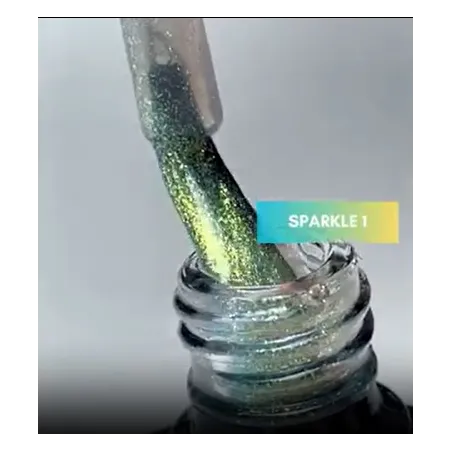 KIT SPARKLE: 8 Semipermanenti soakoff glitter Polish Claresa 5 gr