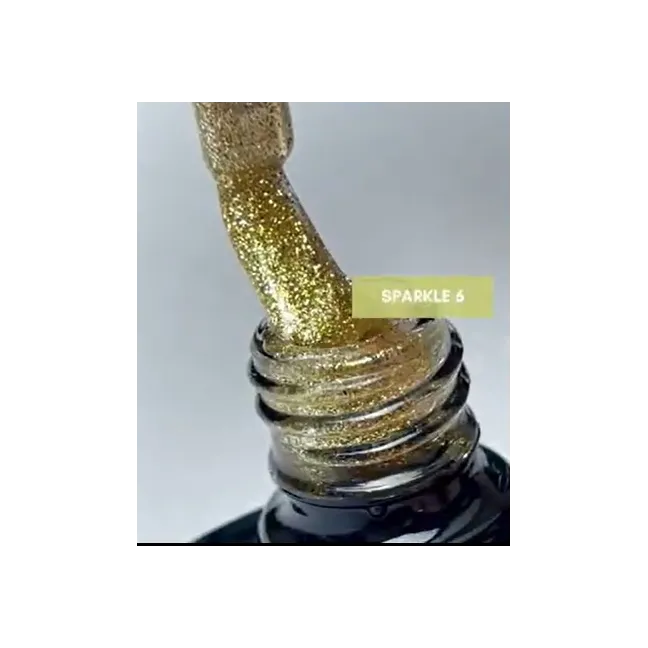 KIT SPARKLE: 8 Semipermanenti soakoff glitter Polish Claresa 5 gr