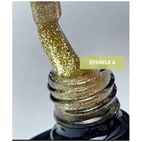 KIT SPARKLE: 8 Semipermanenti soakoff glitter Polish Claresa 5 gr