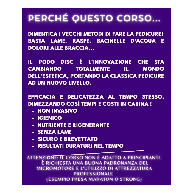 Corso PEDICURE FAST PODODISC online