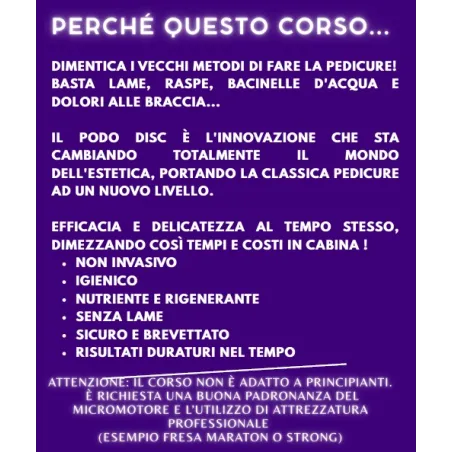 Corso PEDICURE FAST PODODISC online