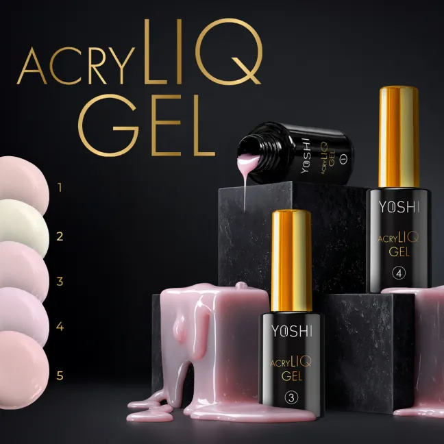 ACRYLIQ 5 Yoshi Nails 10ml– Sistema Acrilico Liquido UV/LED