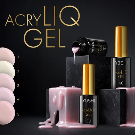 ACRYLIQ 5 Yoshi Nails 10ml– Sistema Acrilico Liquido UV/LED