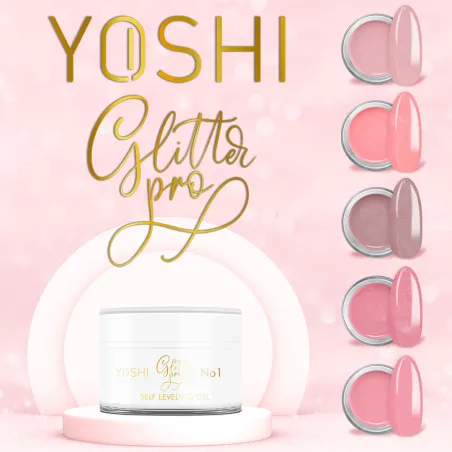 GLITTERPRO 2 Yoshi Nails 50ml – Builder Gel cover glitter