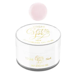 GLITTERPRO 4 Yoshi Nails 50ml – Builder Gel rosa glitter