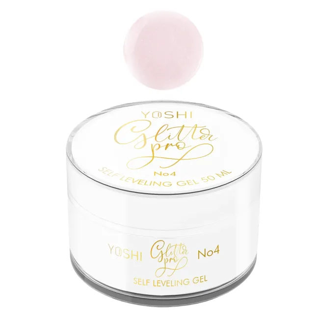 GLITTERPRO 4 Yoshi Nails 50ml – Builder Gel rosa glitter