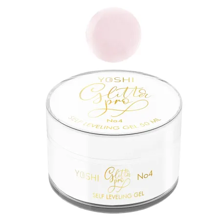 GLITTERPRO 4 Yoshi Nails 50ml – Builder Gel rosa glitter