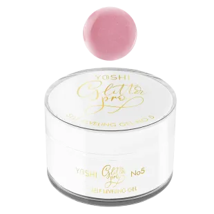 GLITTERPRO 5 Yoshi Nails 50ml – Builder Gel rosa glitter