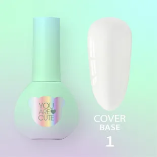 BASE COVER 1 YouAreCute 5ml - Base rinforzo unghie bianco naturale