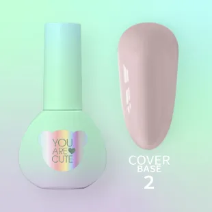 BASE COVER 2 YouAreCute 5ml - Base rinforzo unghie bianco rosato