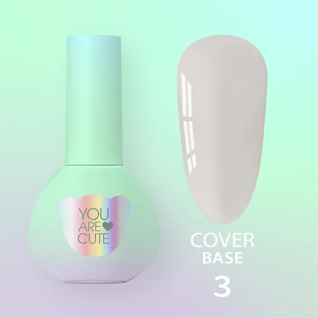 BASE COVER 3 YouAreCute 5ml - Base rinforzo unghie bianco beige