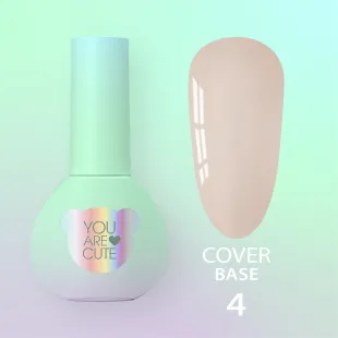BASE COVER 4 YouAreCute 5ml - Base rinforzo unghie beige chiaro